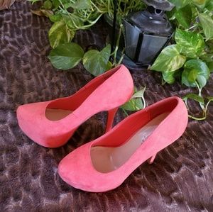 Coral color High Heels